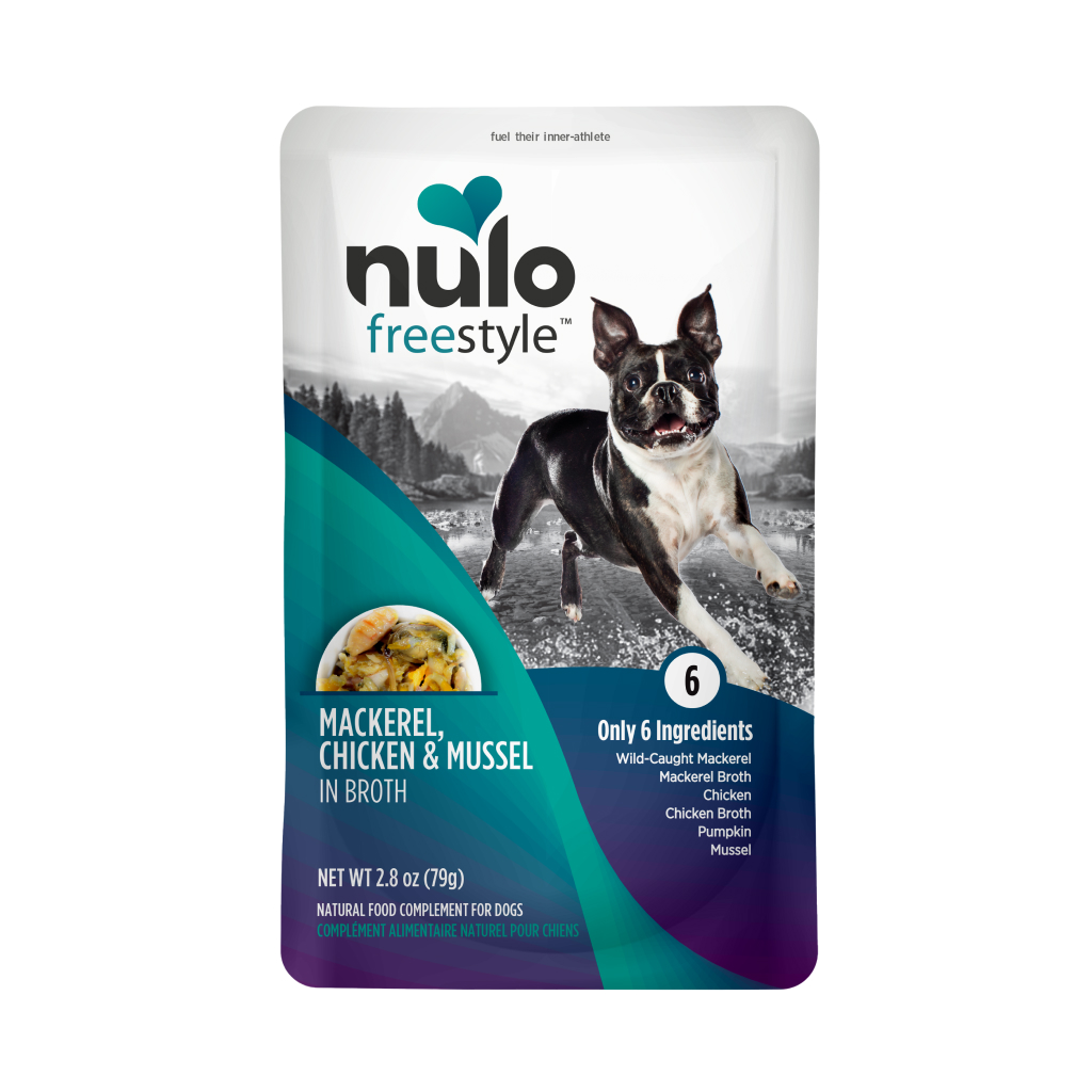 Nulo FreeStyle Dog Mackerel, Chicken, & Mussel in Broth Pouch, 2.8-oz image number null