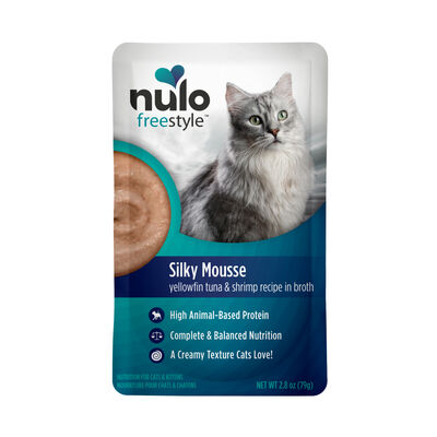 Nulo FreeStyle Cat Silky Mousse Tuna & Shrimp Pouch, 2.8-oz