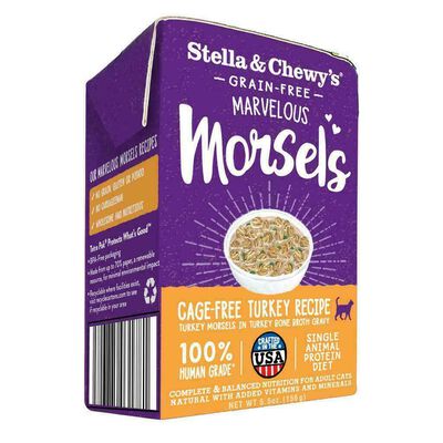 Stella & Chewy's Cat Marvelous Morsels, Cage Free Turkey Recipe, 5.5-oz