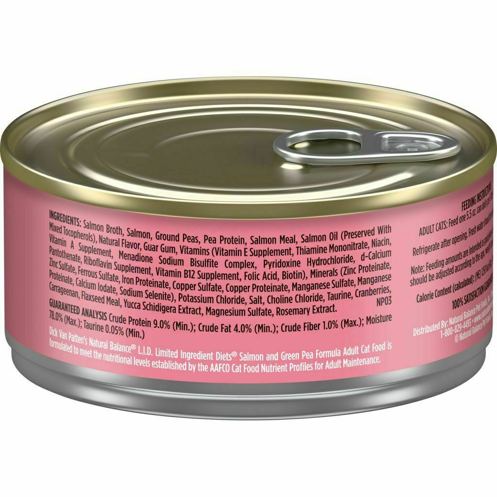 5.5-oz Limited Ingredient Salmon And Green Pea Formula Wet Cat Food image number null
