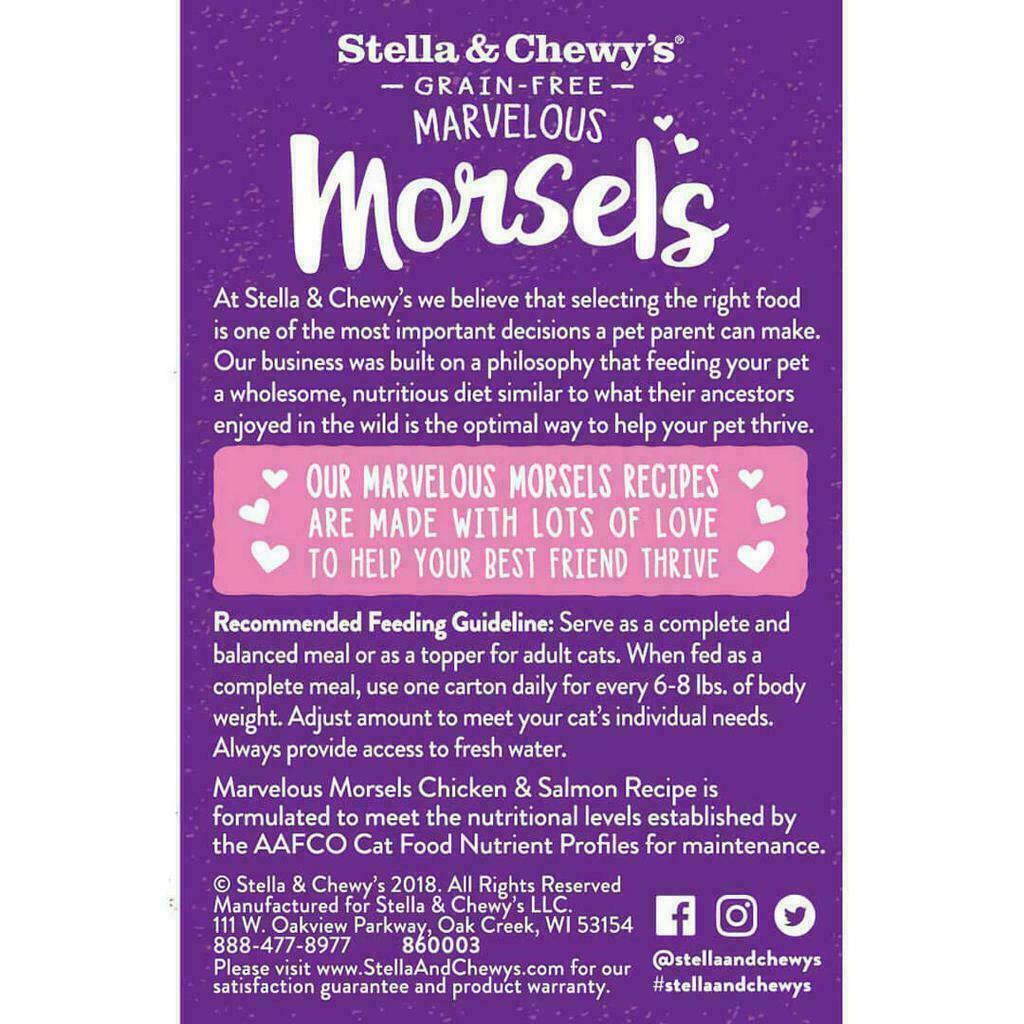 Stella & Chewy's Cat Marvelous Morsels, Chicken & Salmon Medley, 5.5-oz image number null