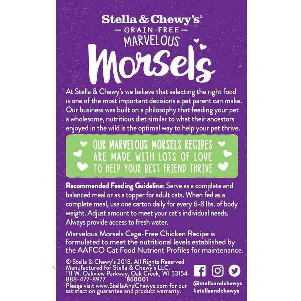 Stella & Chewy's Cat Marvelous Morsels, Cage Free Chicken Recipe, 5.5-oz image number null
