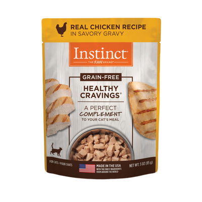 Instinct Healthy Cravings Grain-Free Real Chicken Recipe In Savory Gravy Wet Cat Food Topper