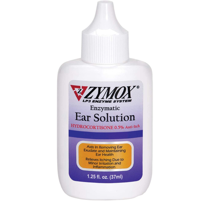Zymox Enzymatic Ear Solution With 0.5% Hydrocortisone 1.25-oz