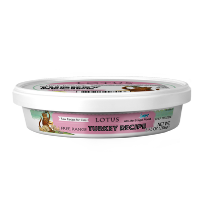 Frozen Lotus Raw Free-Range Turkey Recipe For Cats