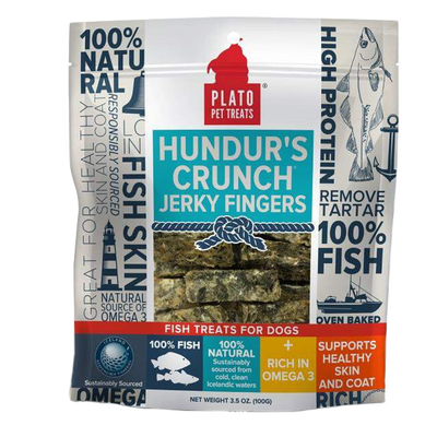 Hundur's Crunch Jerky Fingers, 10-oz