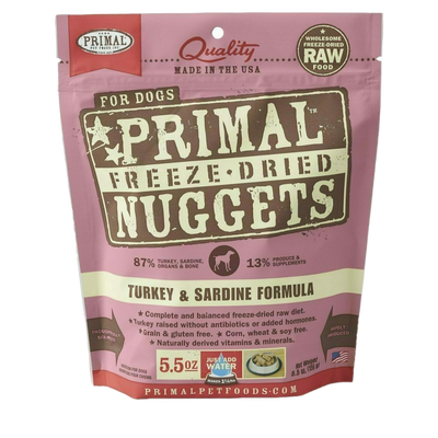 Canine Turkey & Sardine Formula Nuggets, 5.5-oz