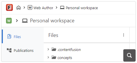 Authoring Workspace